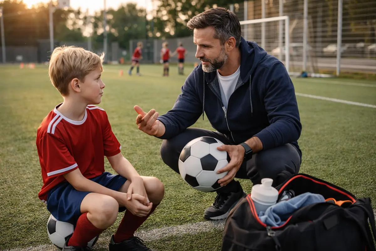 padre e figlio calcio